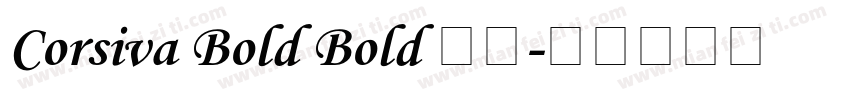 Corsiva Bold Bold 字体字体转换